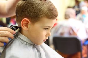 child's haircut